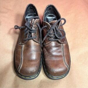VTG Dr. Martens Brown Leather Oxford Shoes  UK 8/US 9 Boho Hipster Retro Casual